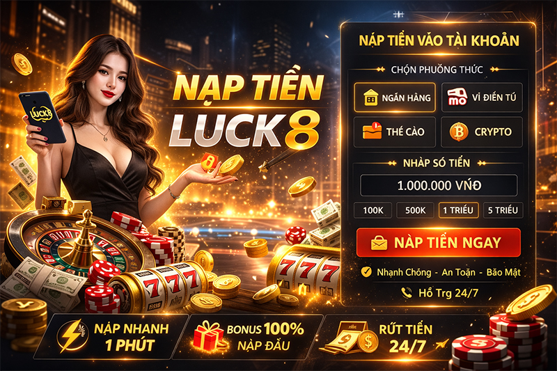 Hướng dẫn nạp tiền Luck8